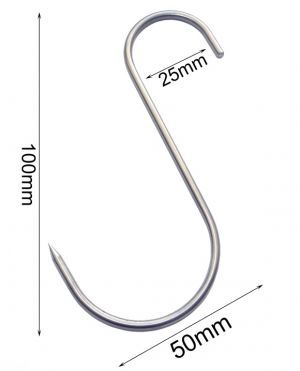 Haczyk asymetryczny Ø 3mm / 10cm - (1 sztuka)