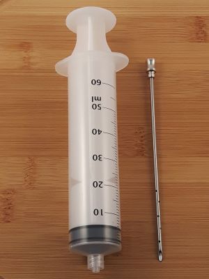 Nastrzykiwarka strzykawka 60ml + igła 120mm